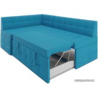 Угловой диван Мебель-АРС Атлантис левый 212x84x135 (синий)