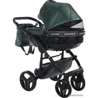 Универсальная коляска Junama Clermont (2 в 1, зеленый/рама черная)