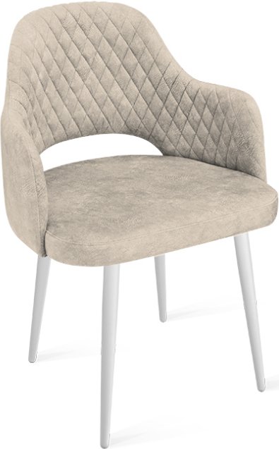 

Стул Трия Калипсо К1К (белый матовый/микровелюр Wellmart Dark Beige)