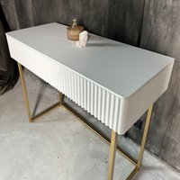 Консольный стол Shtabe Gross 6011 (RAL 9003/золото)