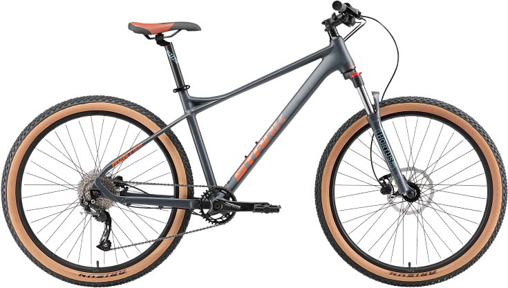 

Велосипед Stark Hunter 27.3 HD XS 2025 (антрацит матовый/оранжевый металлик)