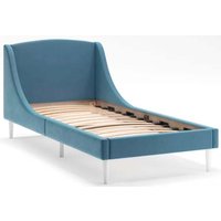 Кровать MONOFIX Лотти 90x200 (микровелюр/серый/голубой)
