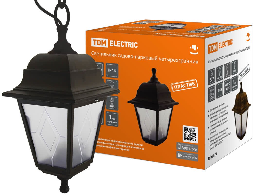 

Уличный подвесной светильник TDM Electric НСУ 04-60-001 SQ0330-0766