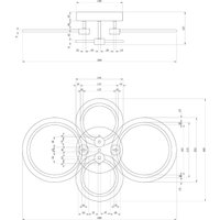 Припотолочная люстра Escada 10224/4LED 56W (белый)
