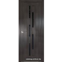 Межкомнатная дверь ProfilDoors 30X 60x200 (грей мелинга, стекло черный триплекс)