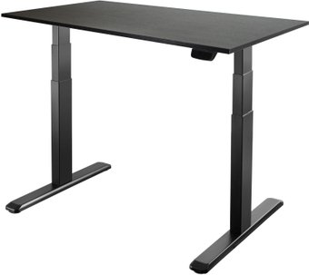 Стол с регулировкой высоты ErgoSmart Ergo Desk Prime 1200x650x18 мм (дуб темно-коричневый/черный)