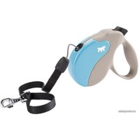 Поводок-рулетка Ferplast Amigo M 75720018 (бежевый/голубой)