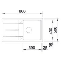 Кухонная мойка Blanco Metra 5 S 513205 (белый)