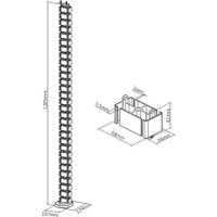 Кабель-менеджмент ErgoSmart Ergo Cabel (белый)