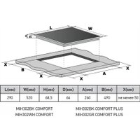 Варочная панель Meferi MIH302BK Comfort