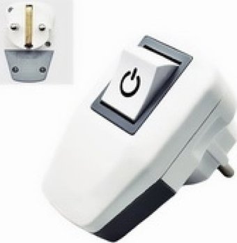 Вилка кабельная AY-KA 77 153 00 (бело-серый)