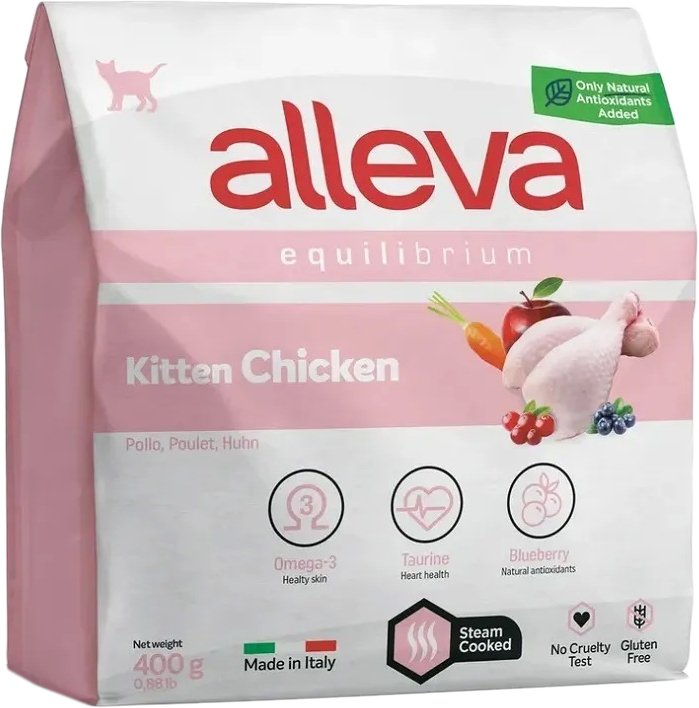 

Сухой корм для кошек Alleva Equilibrium Kitten Chicken (Курица) 400 г