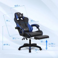Игровое (геймерское) кресло Оклик Camper (черный/синий)