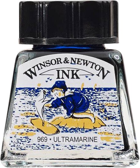 

Тушь художественная Winsor & Newton 1005660 (14 мл, ультрамариновый)
