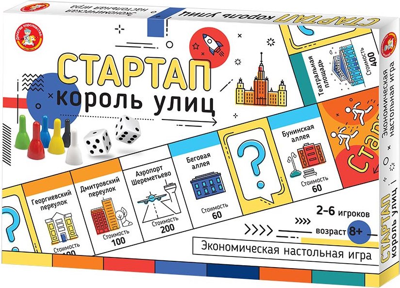 

Настольная игра Десятое королевство Стартап. Король улиц 04863