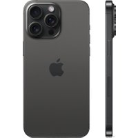Телефон Apple iPhone 15 Pro Max Dual SIM 256GB (черный титан)