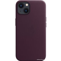 Чехол для телефона Apple MagSafe Leather Case для iPhone 13 (темная вишня)