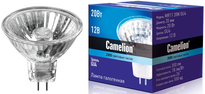 Галогенная лампа Camelion MR11 20W GU4