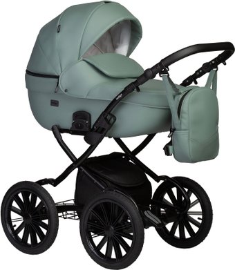 Универсальная коляска Indigo Mio ECO Plus 14" (2 в 1, 03/шалфей кожа)