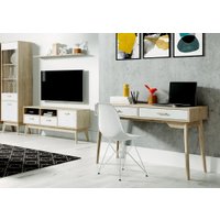 Стол Мебельград Калгари (дуб натуральный светлый/белый матовый) в Витебске