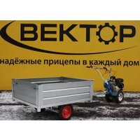 Одноосный прицеп Вектор ЛАВ 81002 для мотоблока