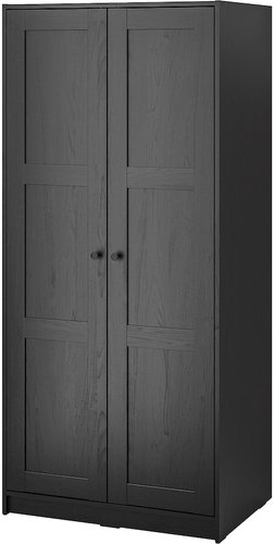 Шкаф распашной Ikea Раккестад 504.537.58 (черный)