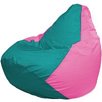 Кресло-мешок Flagman Груша Супер Мега 4XL Г5.1-295 (бирюзовый/розовый)