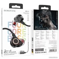 Наушники Borofone BM88 USB Type-C (черный/красный)