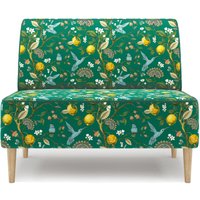 Диван Mio Tesoro Одос Принт (лимон зеленый/ткань микровелюр)