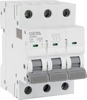 

Выключатель автоматический GEYA GYM9H-3P-16C 3P 16A C 10kA 3M GYM9H3P16C