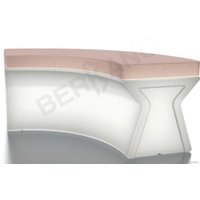 Скамейка Berkano X-seat Arc 230_019_03_106 (белый/кофейный)