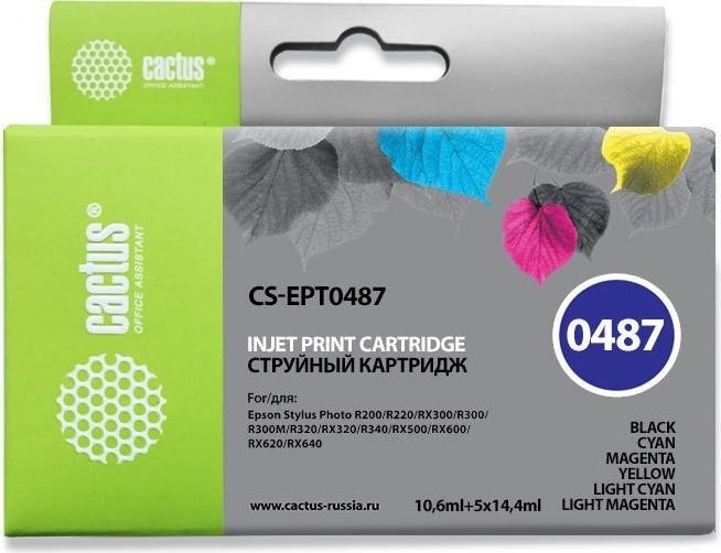 

Картридж CACTUS CS-EPT0487 (аналог Epson EPT0487)