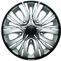 Набор колпаков на диски Lion Лион 13" карбон пруж. LW1309 (2шт, серебристо-черный)