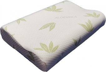 Ортопедическая подушка Familytex ППУ М С памятью формы ППУМ алоэ вера (50x33x8/11)