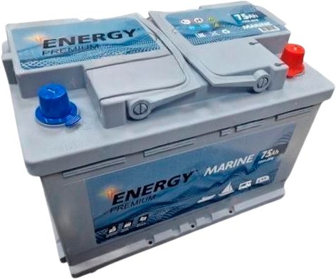 

Лодочный аккумулятор Energy Premium Marine R+ (75 А·ч)