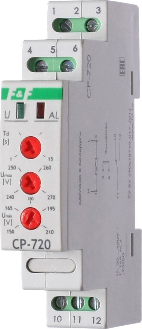 

Реле напряжения Евроавтоматика F&F CP-720 EA04.009.002