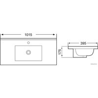 Умывальник WeltWasser Deilbach 7517-100