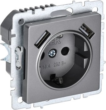 Розетка IEK Brite BR-R14-16-U21-D31-K46