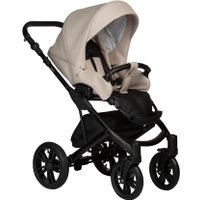 Универсальная коляска Indigo Mio ECO (2 в 1, 02/светло-бежевая кожа)