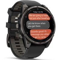 Умные часы Garmin Fenix 8 Pro 47мм (серый, черный силиконовый ремешок) в Бресте