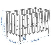 Классическая детская кроватка Ikea Sniglar 30248537