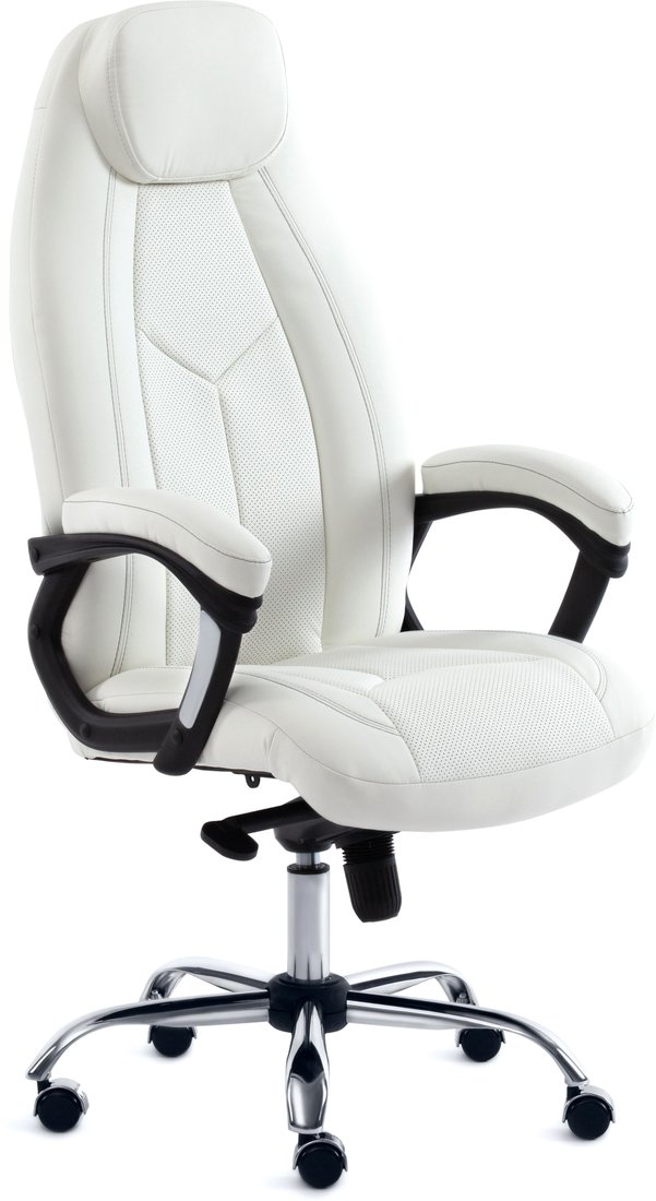 

Офисное кресло TetChair Boss люкс (иск. кожа, белый)