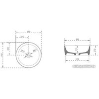 Умывальник Abber Kristall AT2804Opal
