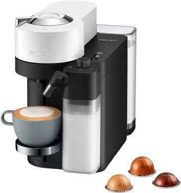 

Капсульная кофеварка DeLonghi Vertuo Lattissima ENV300.W