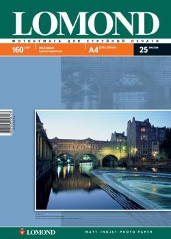 

Фотобумага Lomond Матовая А4 160 г/кв.м. 25 листов (0102031)