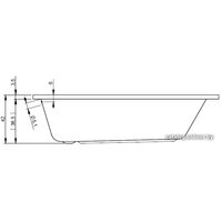 Ванна Riho Dola 160x70 BB30 (без ножек)