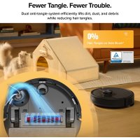 Робот-пылесос Roborock Q7T+ (евровилка, с английской озвучкой, черный)