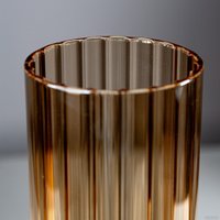 Ваза Элетех Тубо 8x20 4840900079 (рифленый янтарный)