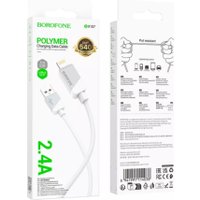 Кабель Borofone BX107 USB Type-A - Lightning (1 м, белый)