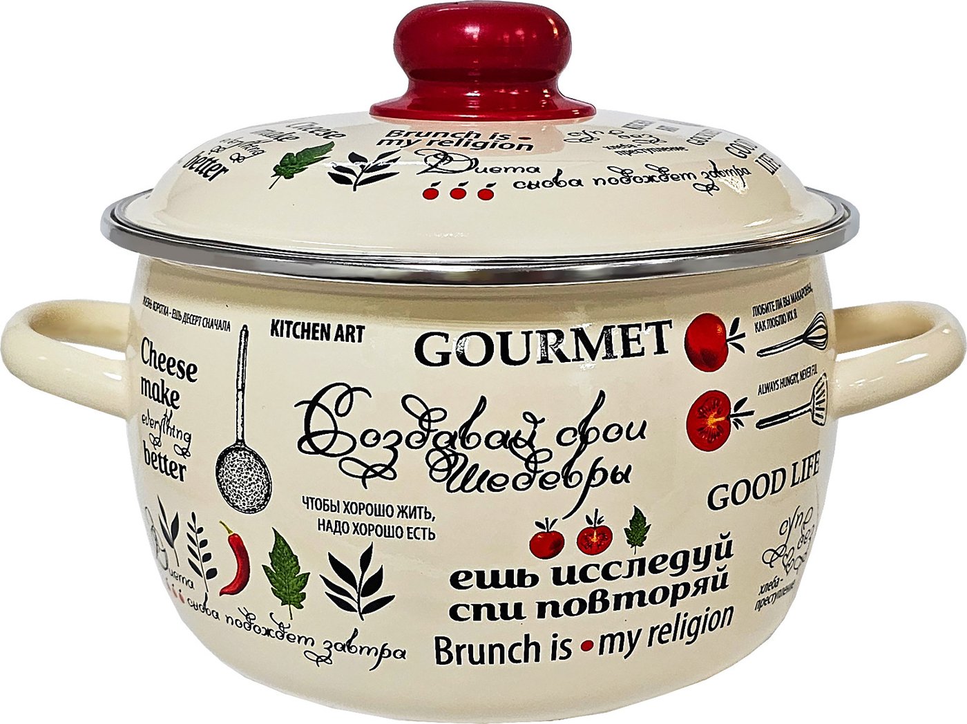 

Кастрюля Appetite Шедевры 3RC221M